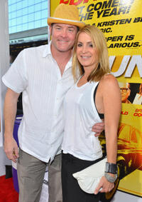 David Koechner and Guest at the California premiere of "Hit and Run."