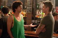 Hamish Linklater as Henry and Joel Kinnaman as Luke in "Lola Versus."