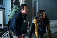 Will Arnett as Vern Fenwick and Megan Fox as April O'Neil in "Teenage Mutant Ninja Turtles."