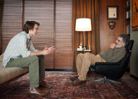 Paul Dano as Calvin and Elliot Gould as Dr. Rosenthal in "Ruby Sparks."