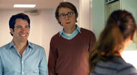 Chris Messina as Harry, Paul Dano as Calvin and Zoe Kazan as Ruby in "Ruby Sparks."