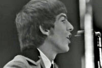 George Harrison in "The Beatles: The Lost Concert."