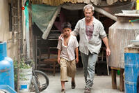 Mel Gibson and Kevin Hernandez in "Get the Gringo."