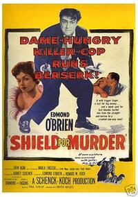 Poster art for "Shield for Murder."