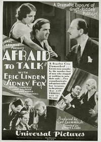 Poster art for "Afraid to Talk."