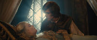 Elle Fanning as Princess Aurora and Brenton Thwaites as Prince Phillip in "Maleficent."