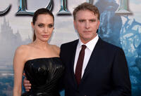 Angelina Jolie and director Robert Stromberg at the World premiere of "Maleficent."