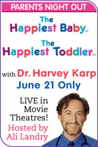 Poster art for "Happiest Baby and Happiest Toddler Live With Dr. Karp."