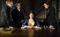 Gemma Arterton as Clara, Sam Riley as Darvell, Uri Gavriel as Savella and Thure Lindhardt as Werner in "Byzantium."