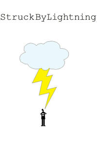 Poster art for "Struck by Lightning."