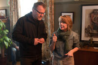 Director Stefan Ruzowitzky and Sissy Spacek on the set of "Deadfall."