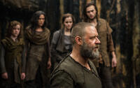 Leo McHugh, Jennifer Connelly, Emma Watson, Douglas Booth and Russell Crowe in "Noah."