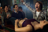 Miles Teller, Skylar Astin and Justin Chon in "21 and Over."