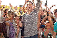 Sarah Wright and Skylar Astin in "21 and Over."