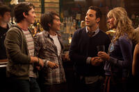 Myles Teller, Justin Chon, Skylar Astin and Sarah Wright in "21 and Over."