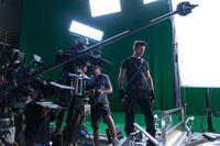 Frank Grillo on the set of "Captain America: The Winter Soldier."