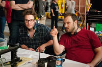 Co-directors Seth Rogen and Evan Goldberg.