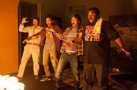 Seth Rogen, Jay Baruchel, James Franco and Craig Robinson in "This is The End."