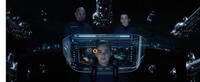 Ben Kingsley, Hailee Steinfeld and Asa Butterfield in "Ender's Game."