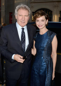 Harrison Ford and Calista Flockhart at the California premiere of "42."