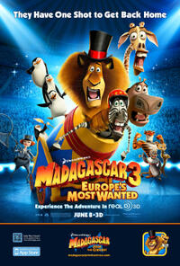Poster art for "Madagascar 3: Europe's Most Wanted."