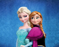 Elsa and Anna in "Frozen."