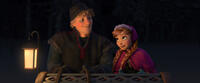 Kristoff Voiced by Jonathan Groff and Anna Voiced by Kristen Bell in "Frozen."