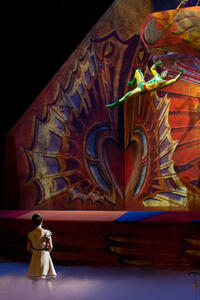 A scene from "Cirque du Soleil: Worlds Away 3D."