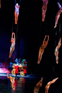 A scene from "Cirque du Soleil: Worlds Away 3D."