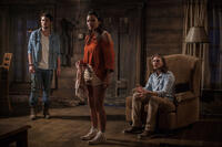 Shiloh Fernandez, Jessica Lucas and Lou Taylor Pucci in "Evil Dead."