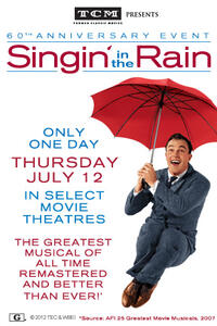 Poster art for "TCM Presents Singin' in the Rain 60th Anniversary Event."