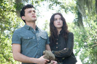 Alden Ehrenreich as Ethan Wate and Alice Englert as Lena Duchannes in "Beautiful Creatures."
