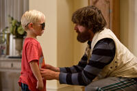 Grant Holmquist as Tyler and Zach Galifianakis as Alan in "The Hangover Part III."