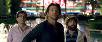 Ed Helms as Stu, Bradley Cooper as Phil and Zach Galifianakis as Alan in "The Hangover Part III."