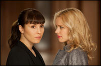Noomi Rapace as Isabelle and Rachel McAdams as Christine in "Passion."