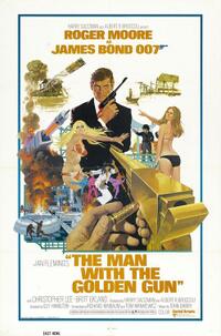 Poster art for "The Man With The Golden Gun."
