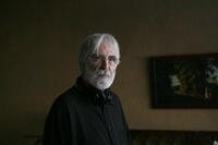 Director Michael Haneke on the set of "Amour."