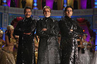 Ajay Devgn, Amitabh Bachchan and Abhishek Bachchan in "Bol Bachchan."