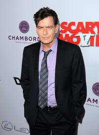 Charlie Sheen at the California premiere of "Scary Movie V."