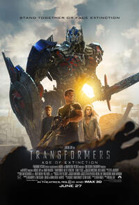 Poster art for "Transformers: Age of Extinction."
