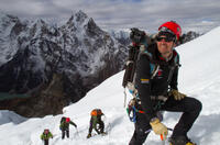 Director Michael Brown on the set of "High Ground."