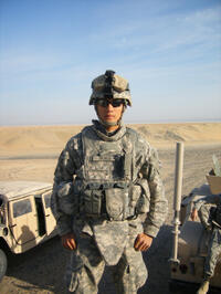 Steve Baskis in "High Ground."