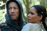 Tom Hanks as Zachry and Halle Berry as Meronym in "Cloud Atlas."