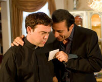Joe Lo Truglio as Father Jim and Vahik Pirhamzei as Hamo in "My Uncle Rafael."