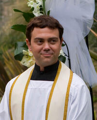 Joe Lo Truglio as Father Jim in "My Uncle Rafael."