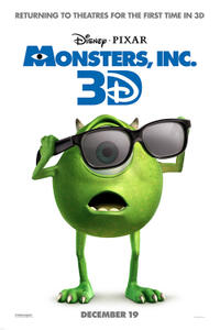 Poster art for "Monsters, Inc. 3D."