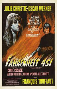 Poster art for "Fahrenheit 451."