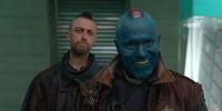 Sean Gunn and Michael Rooker in "Guardians of the Galaxy."