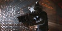 Rocket Racoon voiced by Bradley Cooper in "Guardians of the Galaxy."