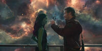 Zoe Saldana and Chris Pratt in "Guardians of the Galaxy."